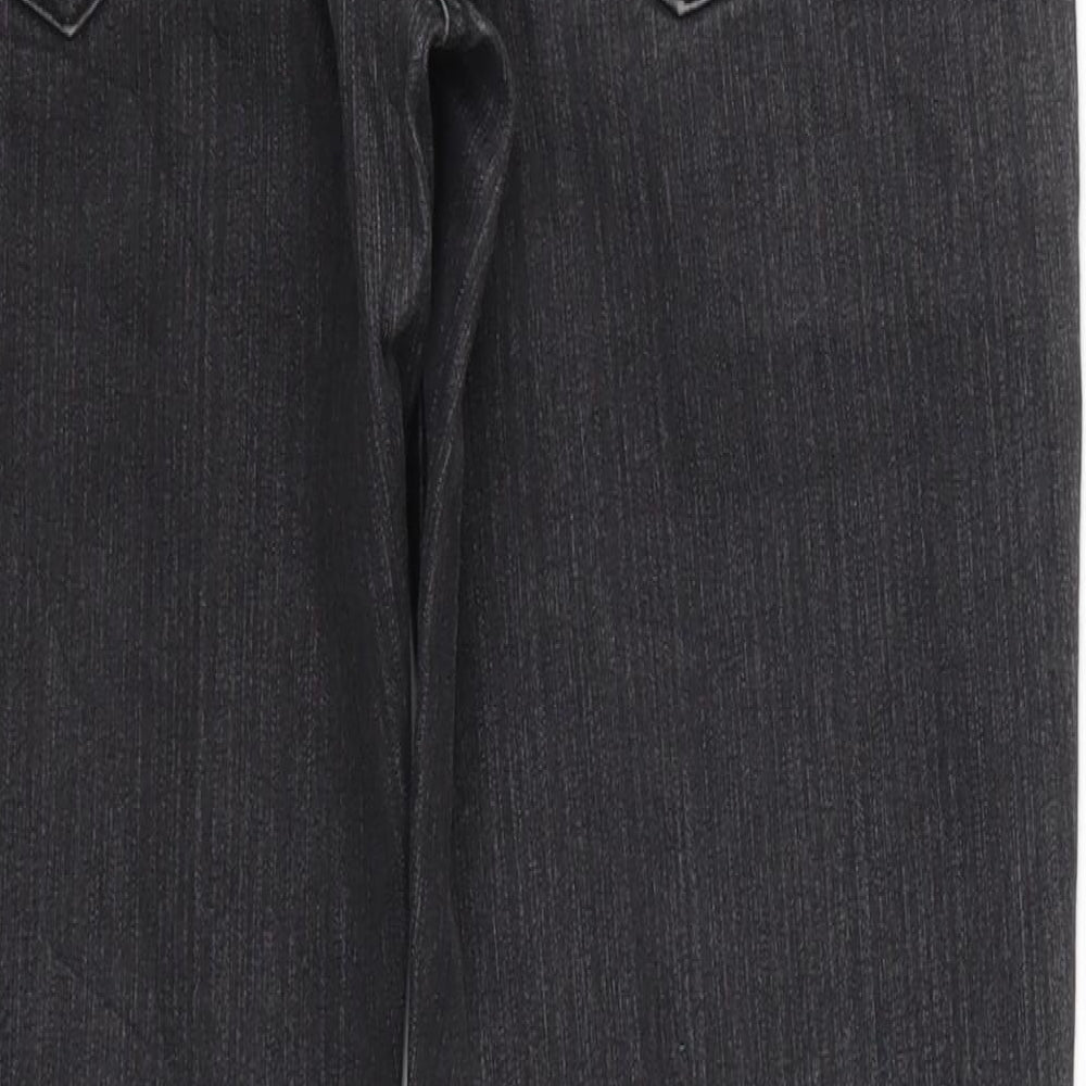 Cherokee Womens Grey  Denim Straight Jeans Size 34 in L29 in