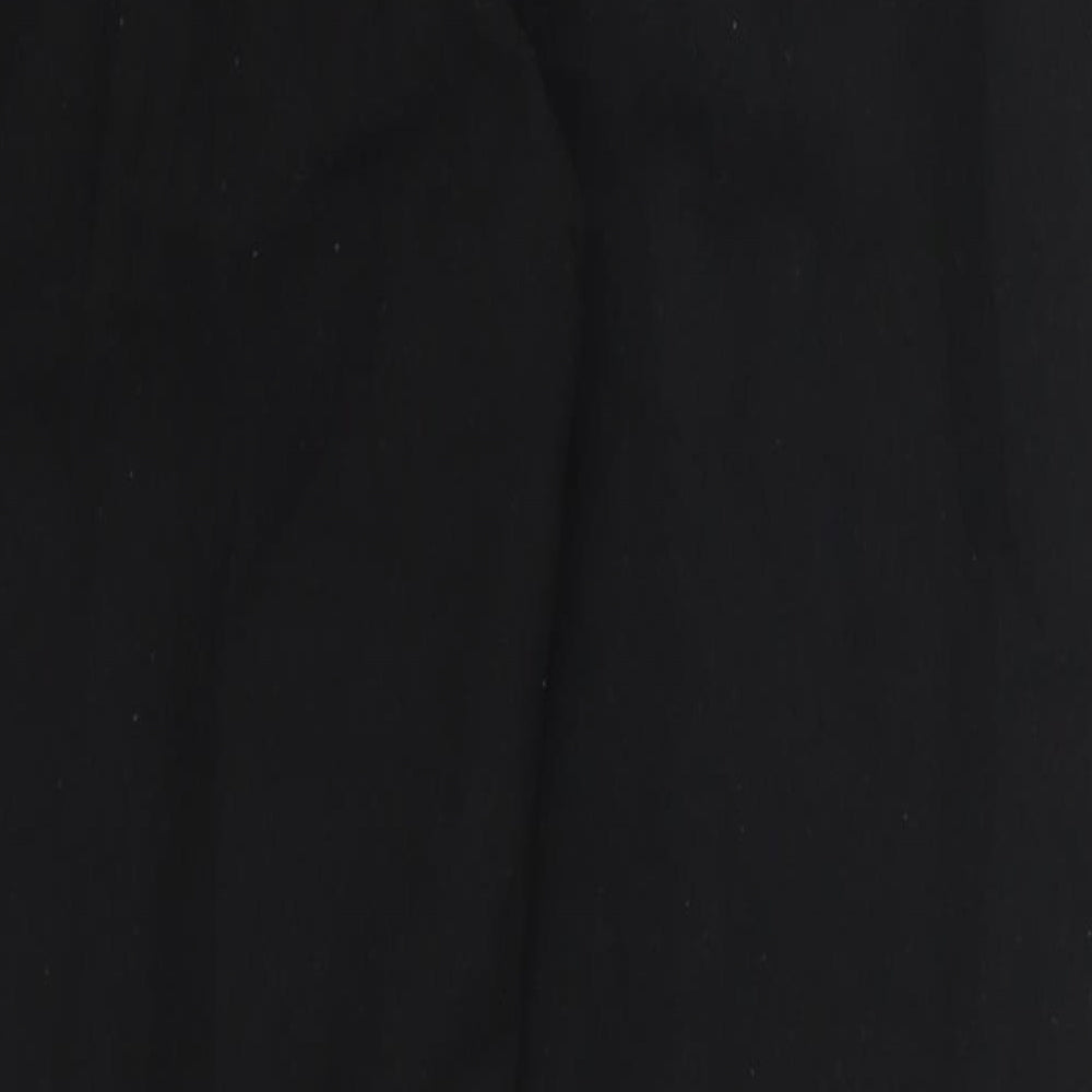 Womens UK Size 16 Preworn Regular Fit  Black Trousers