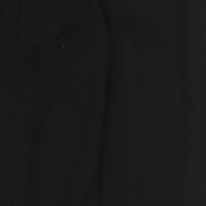 Womens UK Size 16 Preworn Regular Fit  Black Trousers
