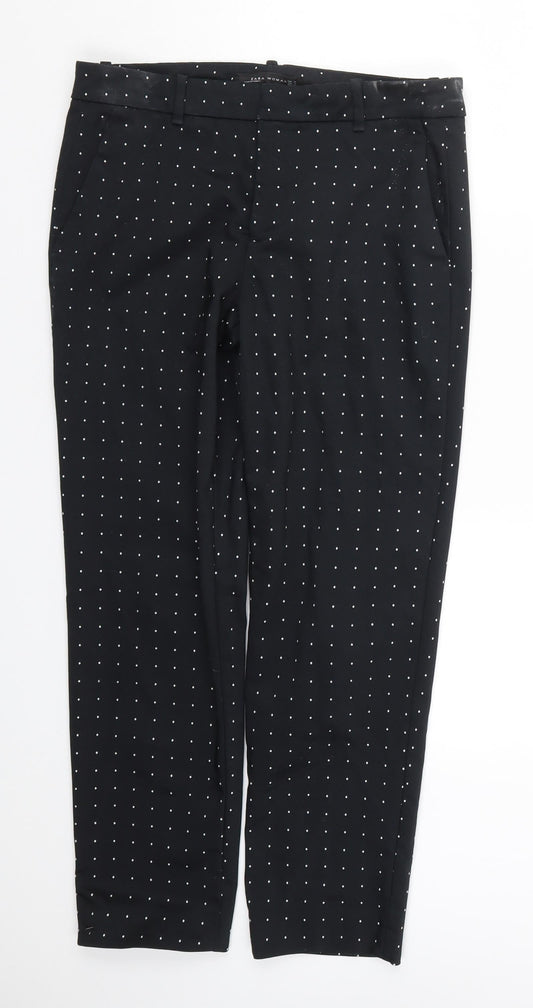 Womens UK Size M Zara Regular Fit  Black Trousers