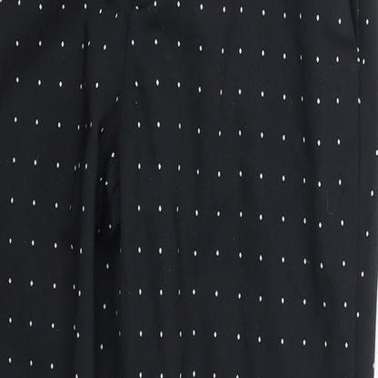 Womens UK Size M Zara Regular Fit  Black Trousers