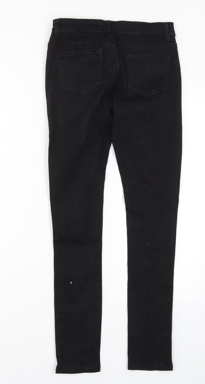 The Rocking Rev Womens Black  Denim Skinny Jeans Size 26 in L28 in