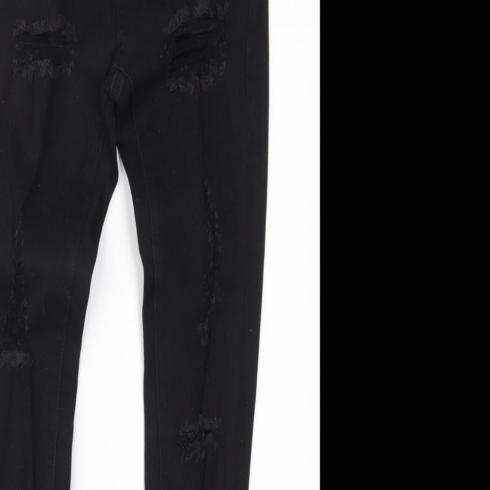 The Rocking Rev Womens Black  Denim Skinny Jeans Size 26 in L28 in