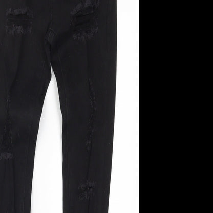 The Rocking Rev Womens Black  Denim Skinny Jeans Size 26 in L28 in