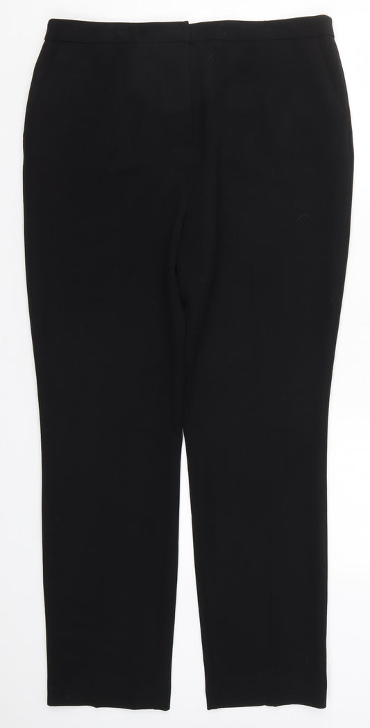 Womens UK Size 14 Papaya Regular Fit  Black Trousers