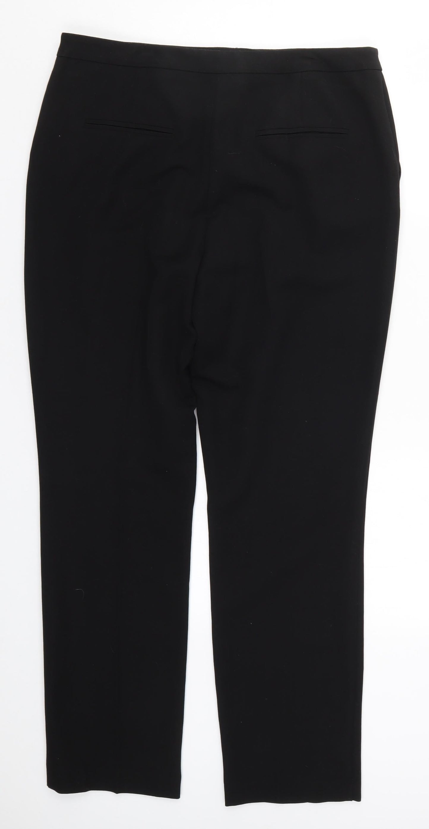Womens UK Size 14 Papaya Regular Fit  Black Trousers