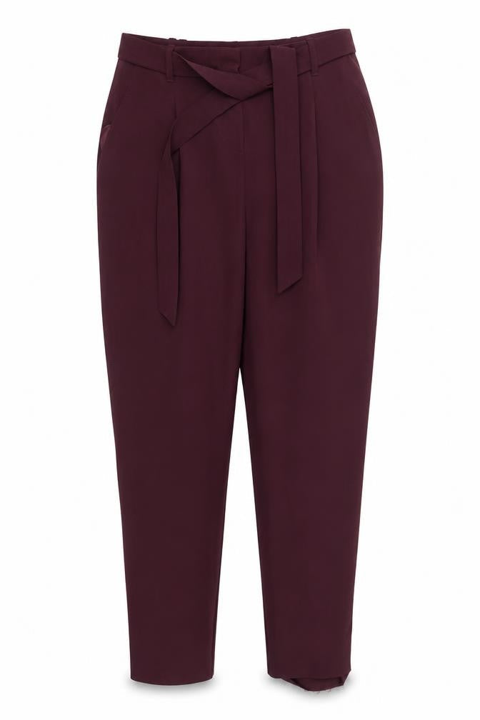 Next Womens Purple   Trousers  Size 12 L26 in - Plum Coloured