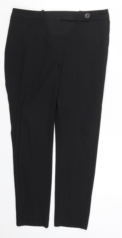 Womens UK Size 10 NEXT Regular Fit  Black Trousers