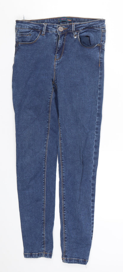 Womens UK Size 6 Preworn Regular Fit Skinny Blue Jeans