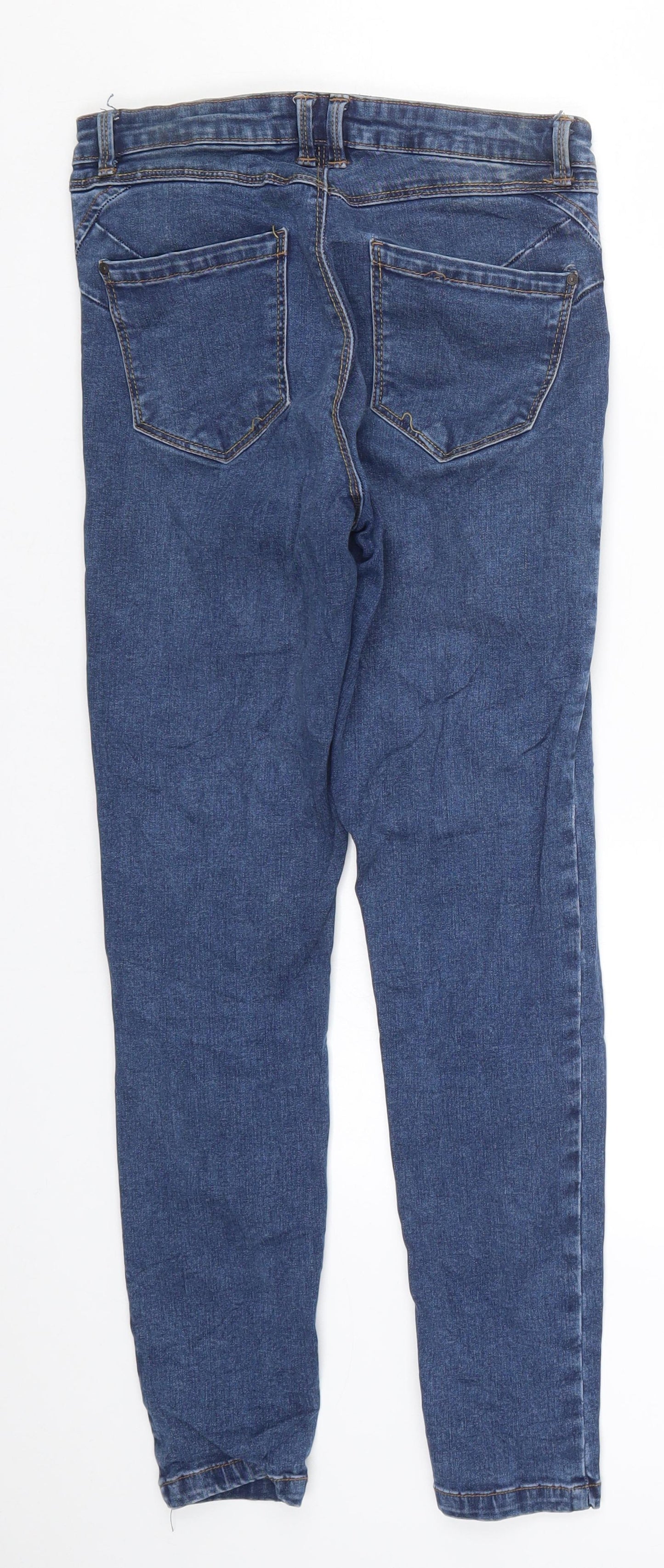 Womens UK Size 6 Preworn Regular Fit Skinny Blue Jeans