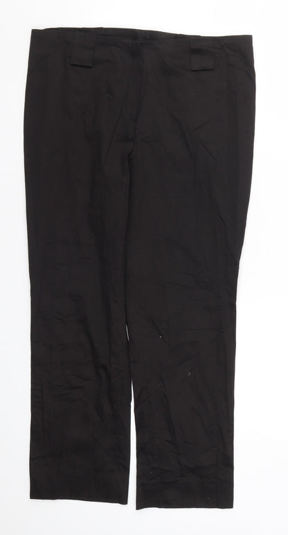 Styl Fashion Womens Black   Cropped Trousers Size 14 L25 in