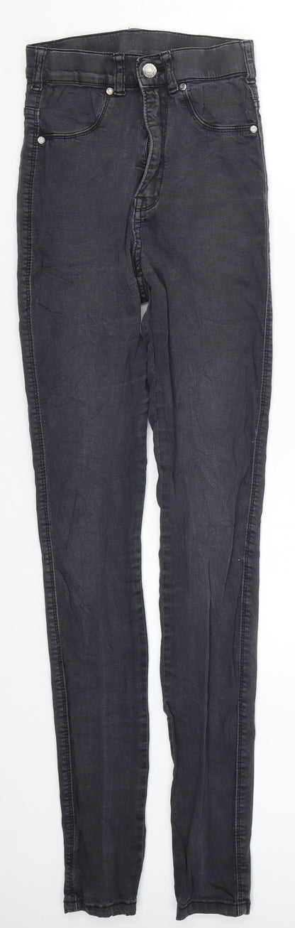 Womens UK Size 23 in Dr Denim Regular Fit Skinny Grey Jeans