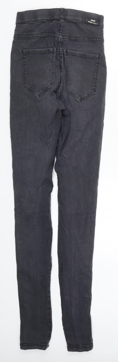 Womens UK Size 23 in Dr Denim Regular Fit Skinny Grey Jeans