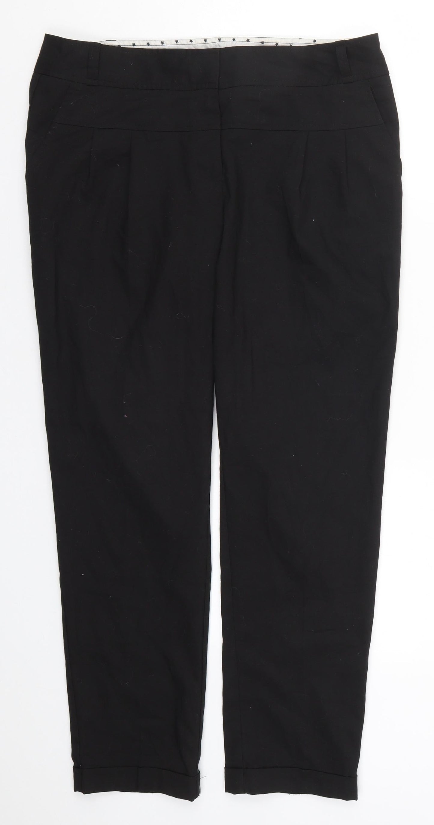 Womens UK Size 32 in NEXT Regular Fit  Black Trousers