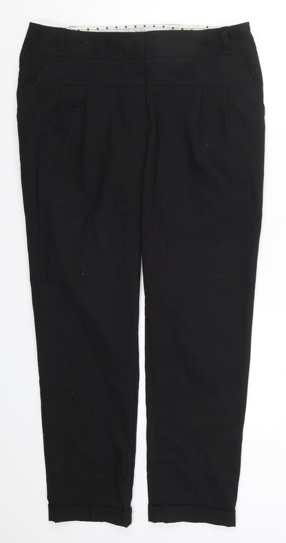 Womens UK Size 32 in NEXT Regular Fit  Black Trousers