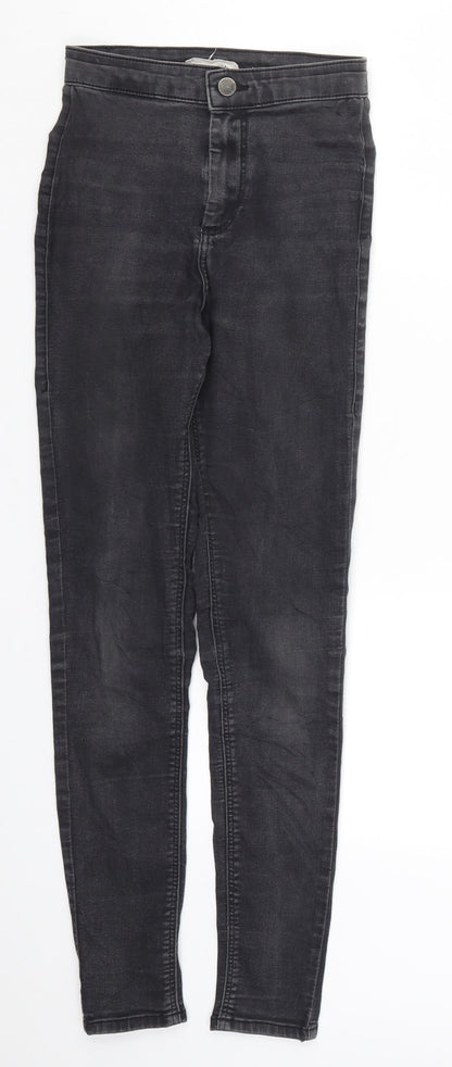 Topshop Womens Grey  Denim Skinny Jeans Size 26 in L27 in