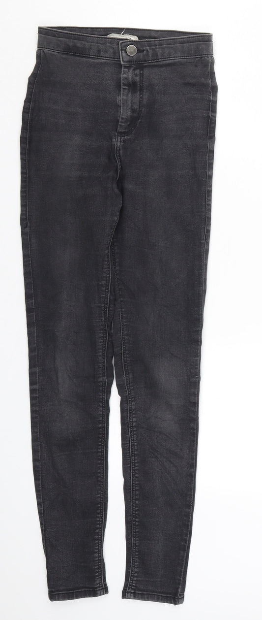 Topshop Womens Grey  Denim Skinny Jeans Size 26 in L27 in