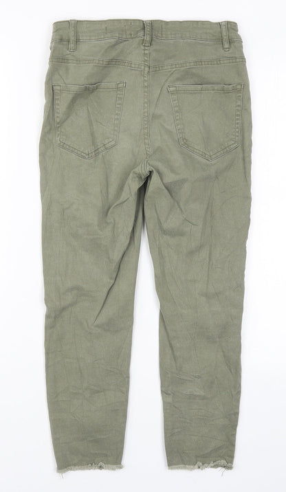 New Look Womens Green  Denim Skinny Jeans Size 10 L21 in