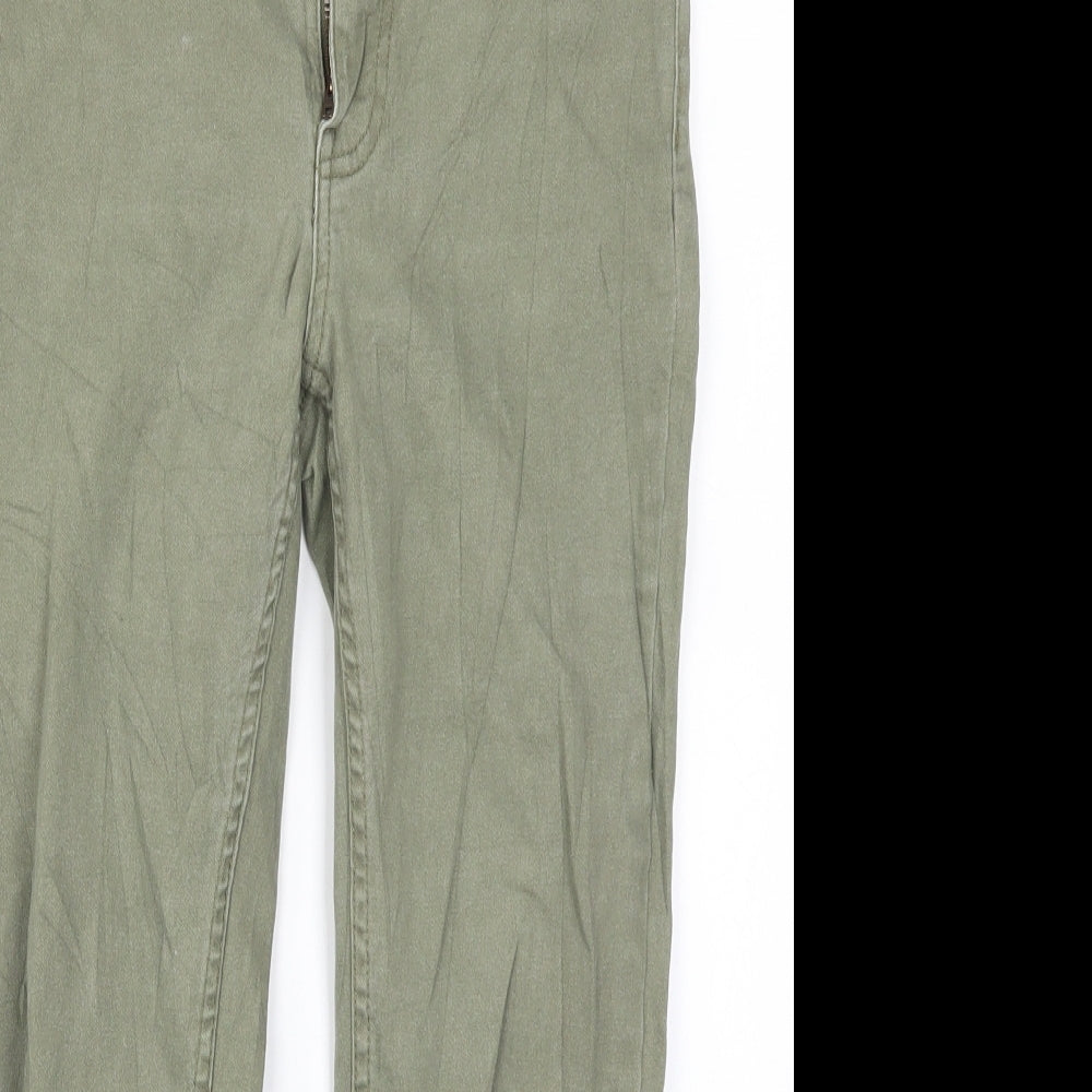 New Look Womens Green  Denim Skinny Jeans Size 10 L21 in