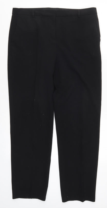 Womens UK Size 14 Marks and Spencer Regular Fit  Black Trousers