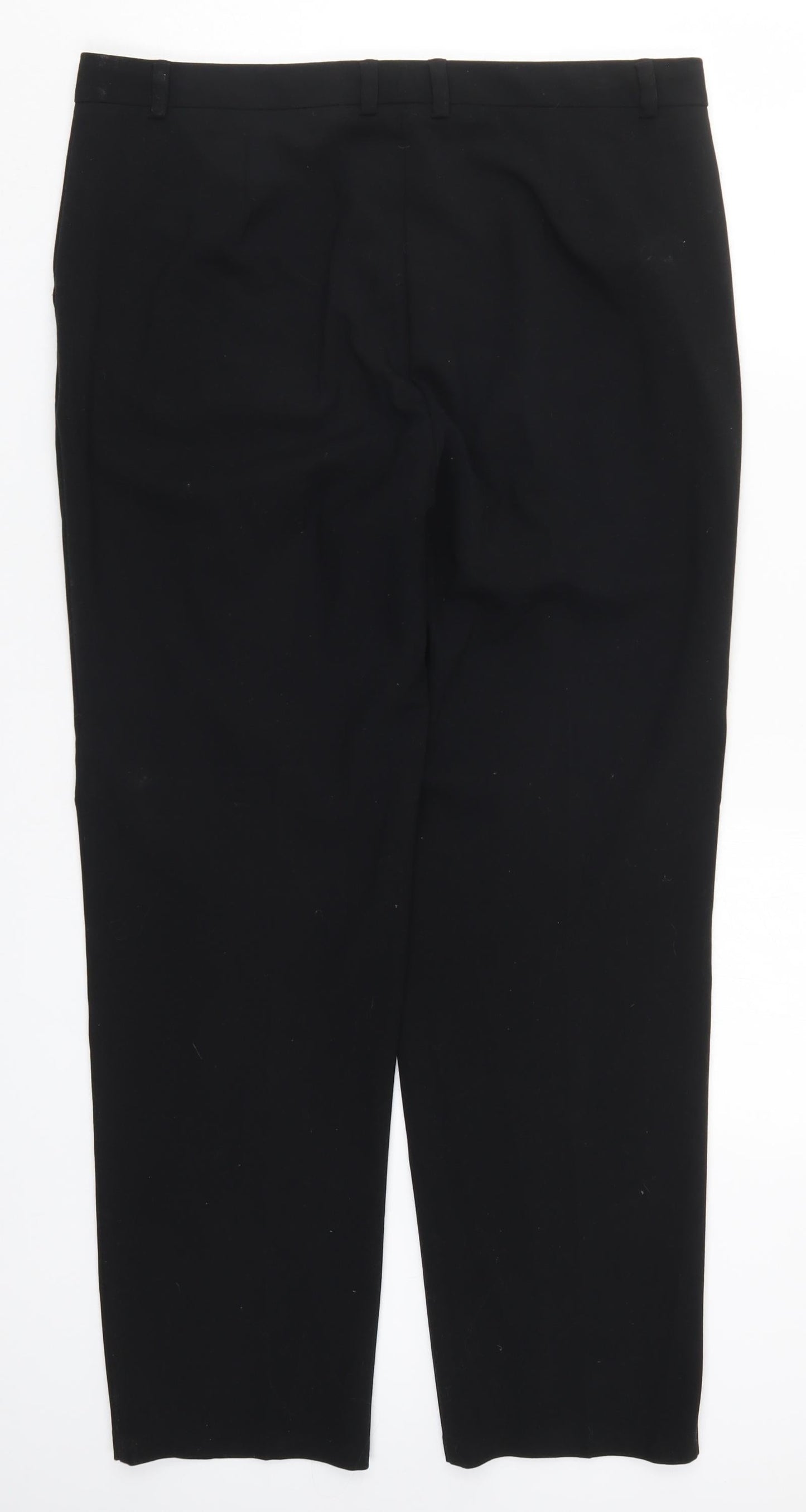 Womens UK Size 14 Marks and Spencer Regular Fit  Black Trousers
