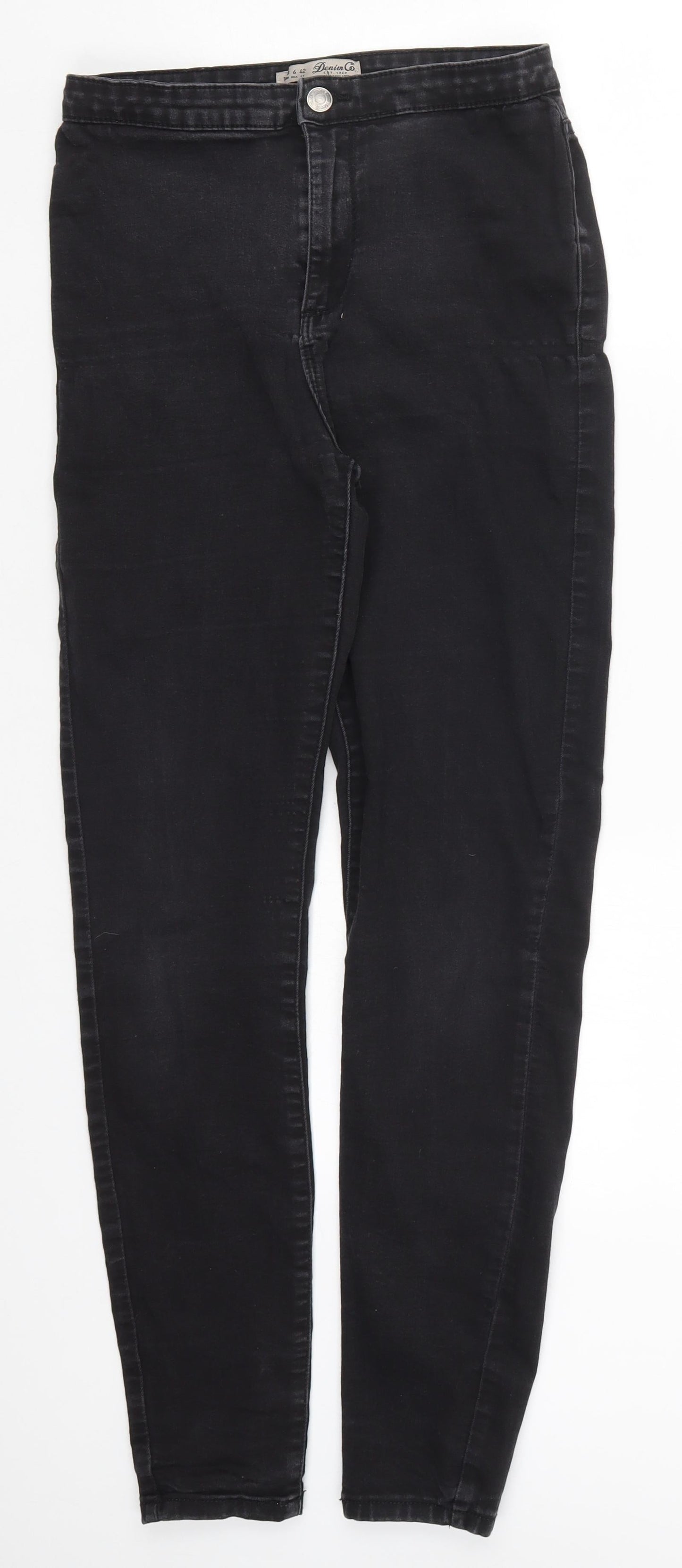 Denim Co Womens Black  Denim Skinny Jeans Size 10 L28 in