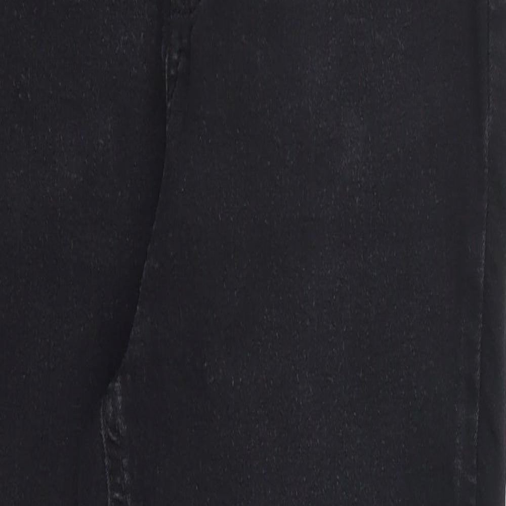 F&F Womens Black  Denim Skinny Jeans Size 10 L24 in
