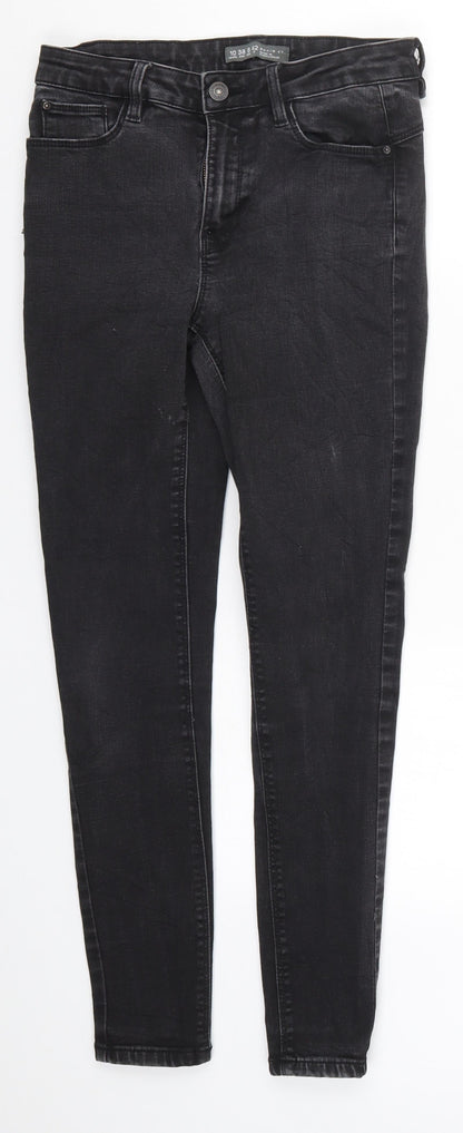 Denim Co Womens Black  Denim Skinny Jeans Size 10 L26.5 in