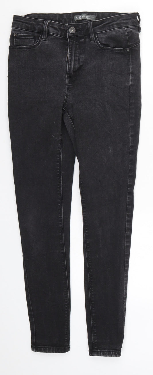 Denim Co Womens Black  Denim Skinny Jeans Size 10 L26.5 in