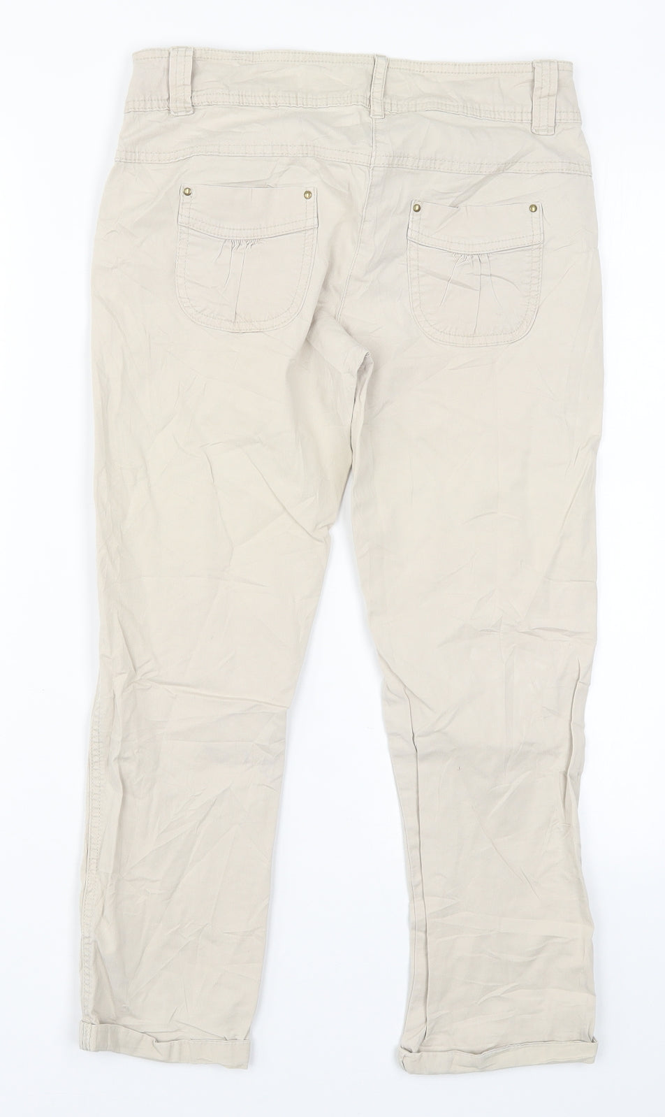 Womens UK Size 27 in Promod Regular Fit  Beige Trousers