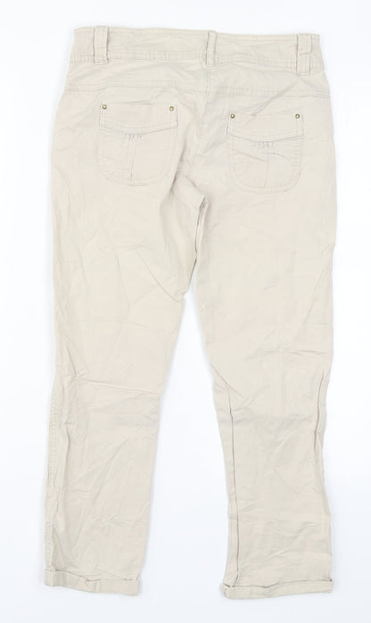 Womens UK Size 27 in Promod Regular Fit  Beige Trousers