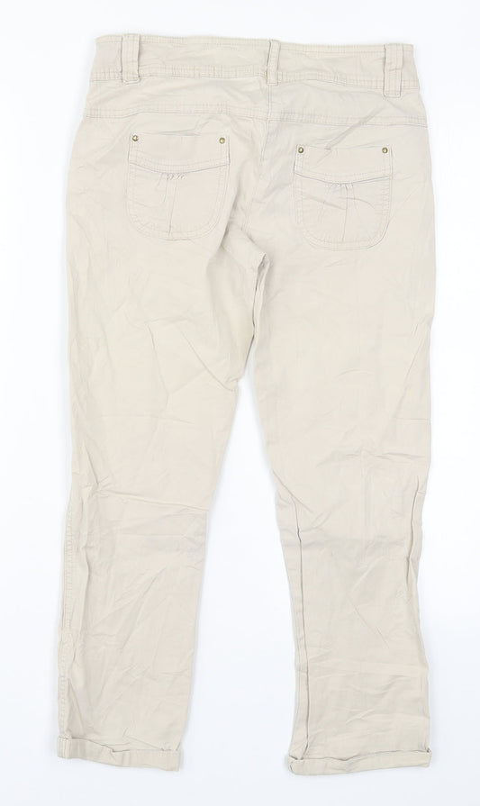 Womens UK Size 27 in Promod Regular Fit  Beige Trousers