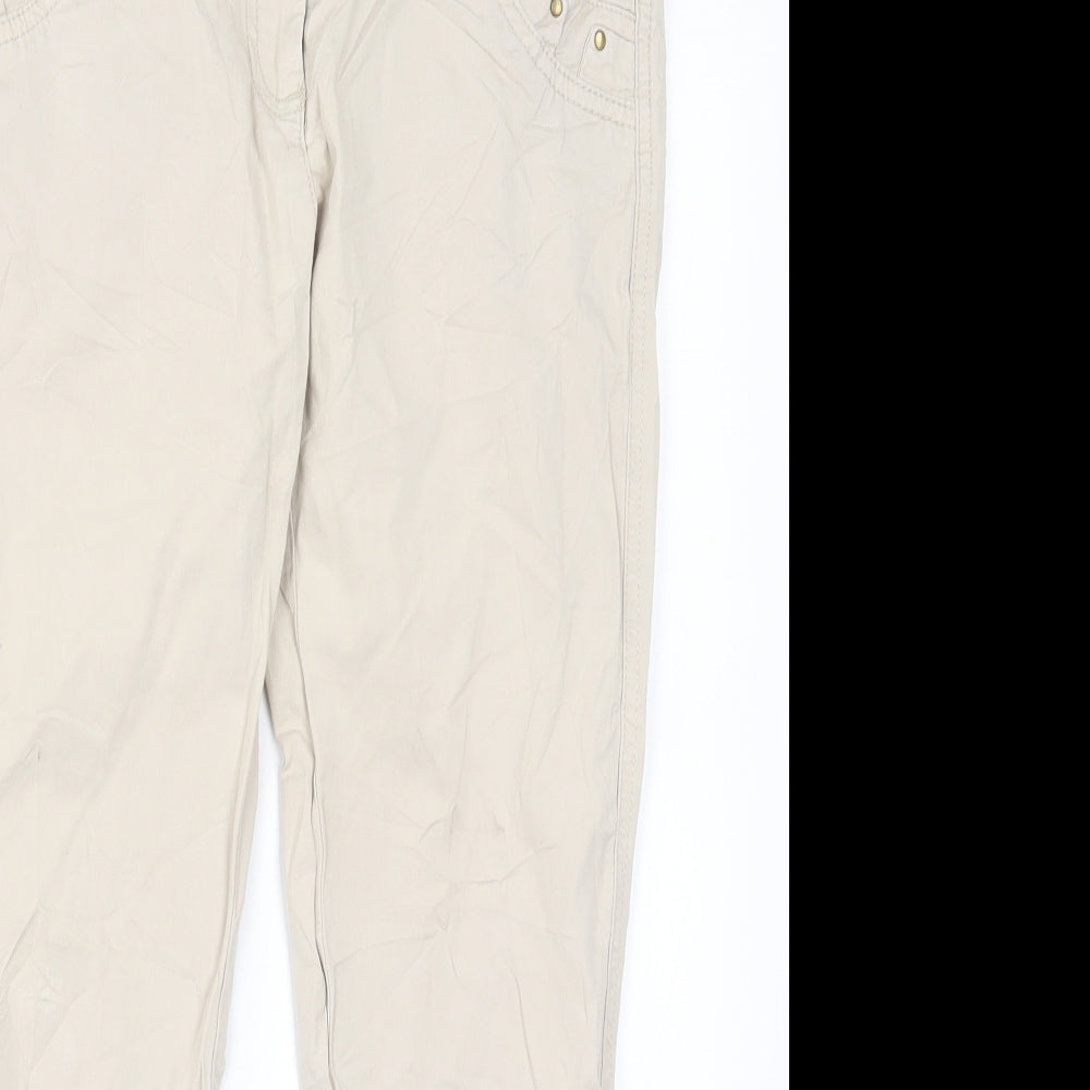 Womens UK Size 27 in Promod Regular Fit  Beige Trousers