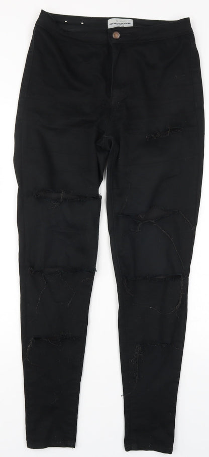 New Look Womens Black  Denim Skinny Jeans Size 10 L30 in