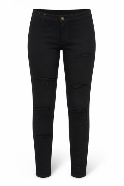 Womens UK Size 10 New Look Regular Fit Skinny Black Jeans