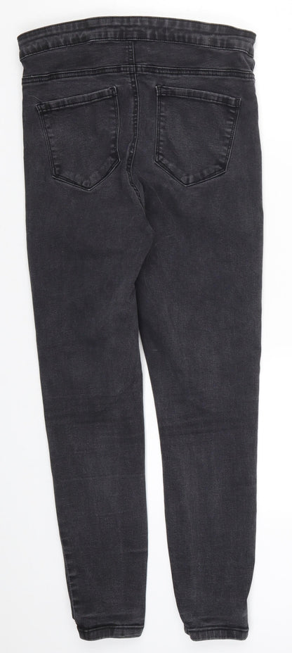 Denim Co Womens Grey  Denim Skinny Jeans Size 14 L25 in