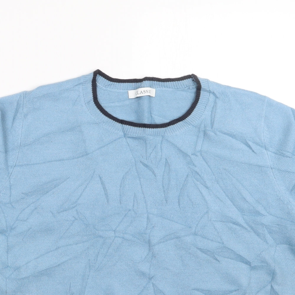 Womens UK Size 14 Marks and Spencer Blue Pullover Jumper