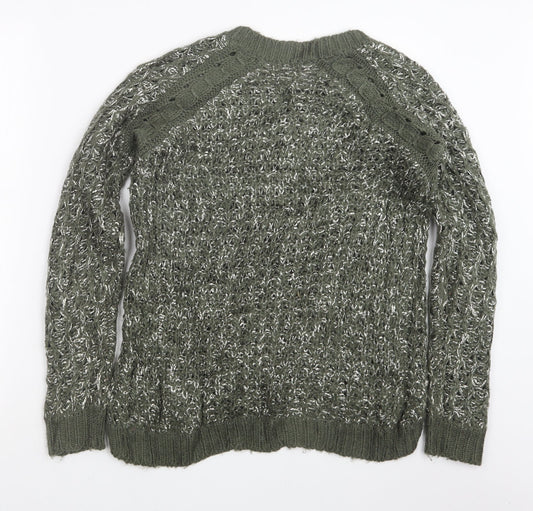 Womens UK Size 8 Dorothy Perkins Green Pullover Jumper