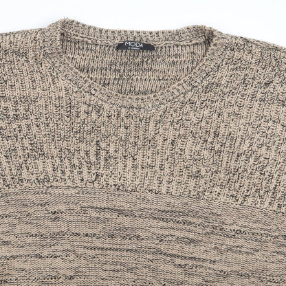 George Womens Beige  Knit Pullover Jumper Size 16