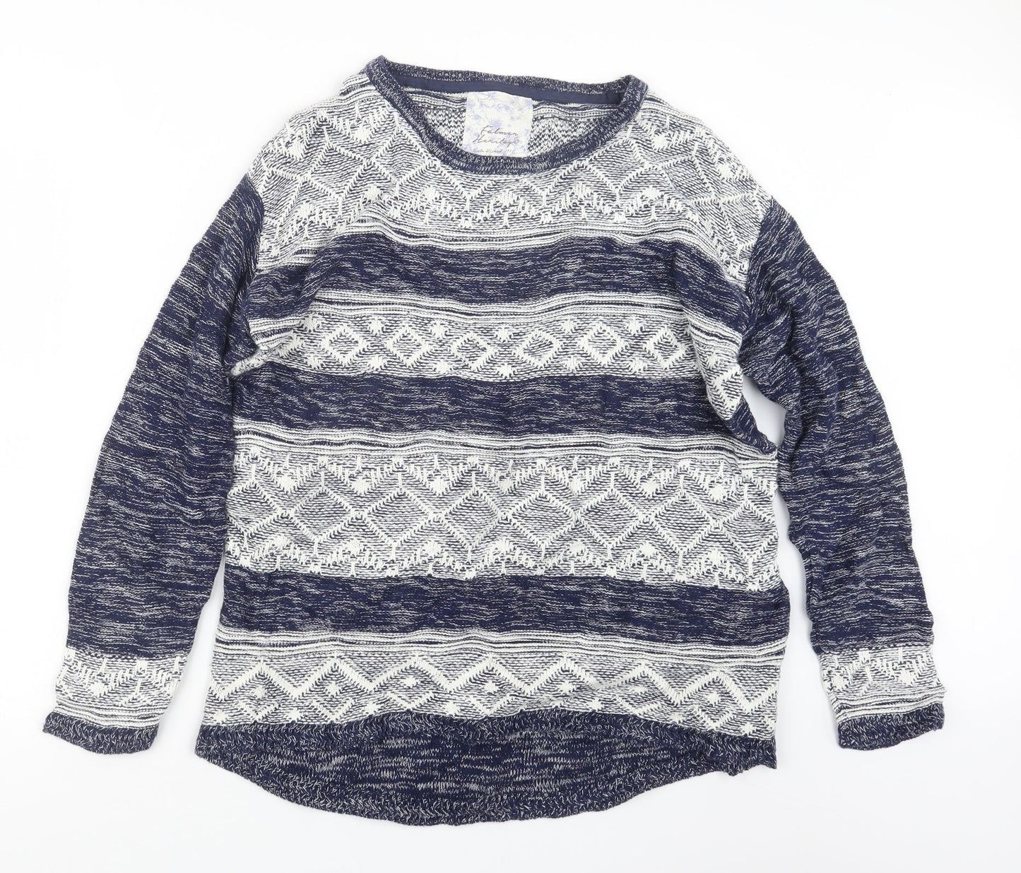 Womens UK Size M Matalan Blue Pullover Jumper