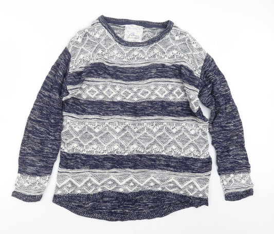 Womens UK Size M Matalan Blue Pullover Jumper