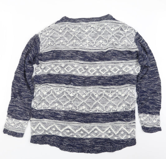 Womens UK Size M Matalan Blue Pullover Jumper