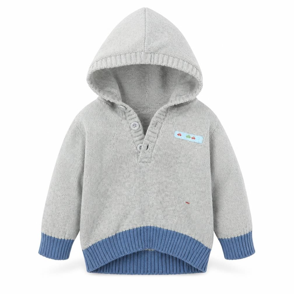 TU Boys Grey  Knit Pullover Jumper Size 6-9 Months