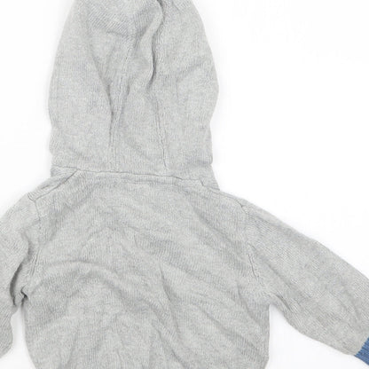 TU Boys Grey  Knit Pullover Jumper Size 6-9 Months