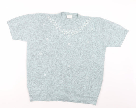 Classics Womens Green  Knit Pullover Jumper Size 16