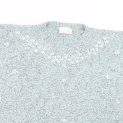 Classics Womens Green  Knit Pullover Jumper Size 16