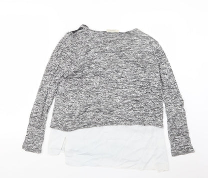 Womens UK Size S Oasis Grey Pullover Jumper
