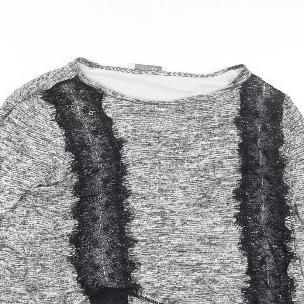 Womens UK Size S Oasis Grey Pullover Jumper