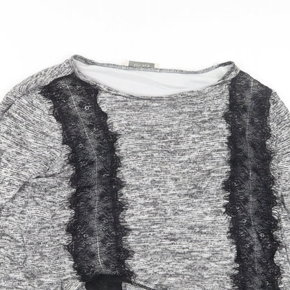 Womens UK Size S Oasis Grey Pullover Jumper