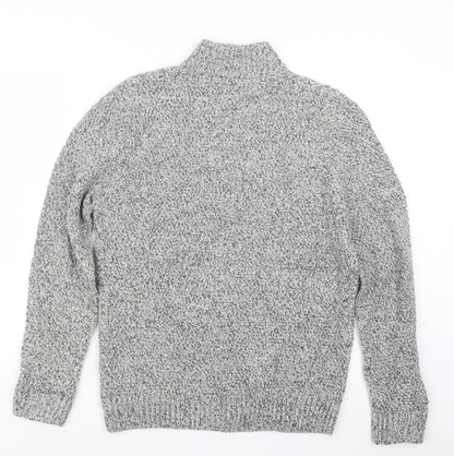 George Mens Grey  Knit Pullover Sweatshirt Size S